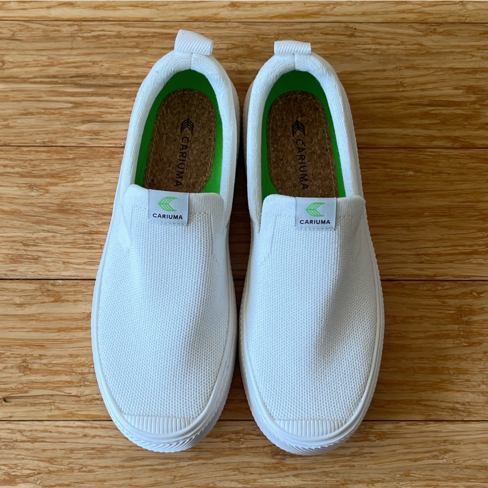 slip-on casual white sneakers